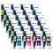 Dual Blade Square Sharpener with Receptacle & Round Receptacle Sharpener, Assorted Colors, 2 Per Pack, 24 Packs